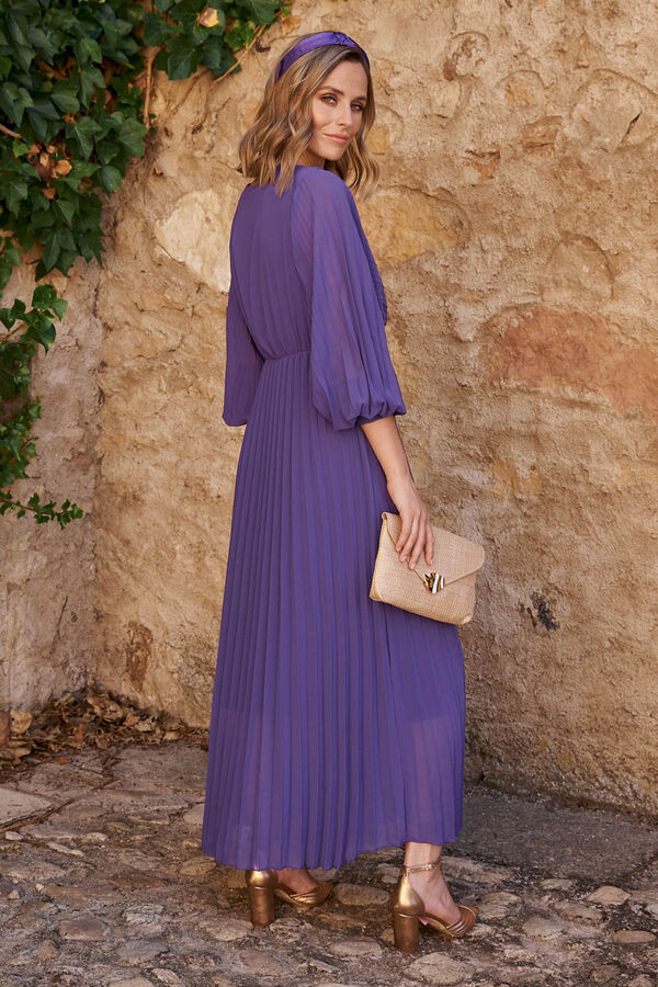 Pol&iacute;n Et Moi Vestido midi nashira morado Morado