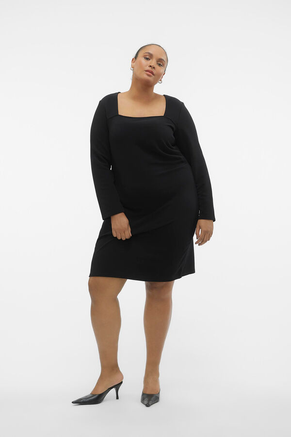 Vero Moda Curve Vestido corto talla grande Negro