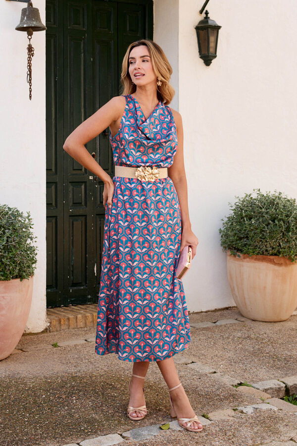 Polín Et Moi Vestido estampado Arianna Azul