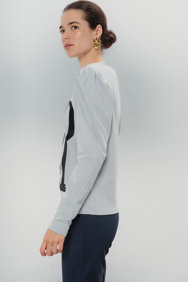 Dolores Promesas Camiseta Carolina Cinza DP Azul