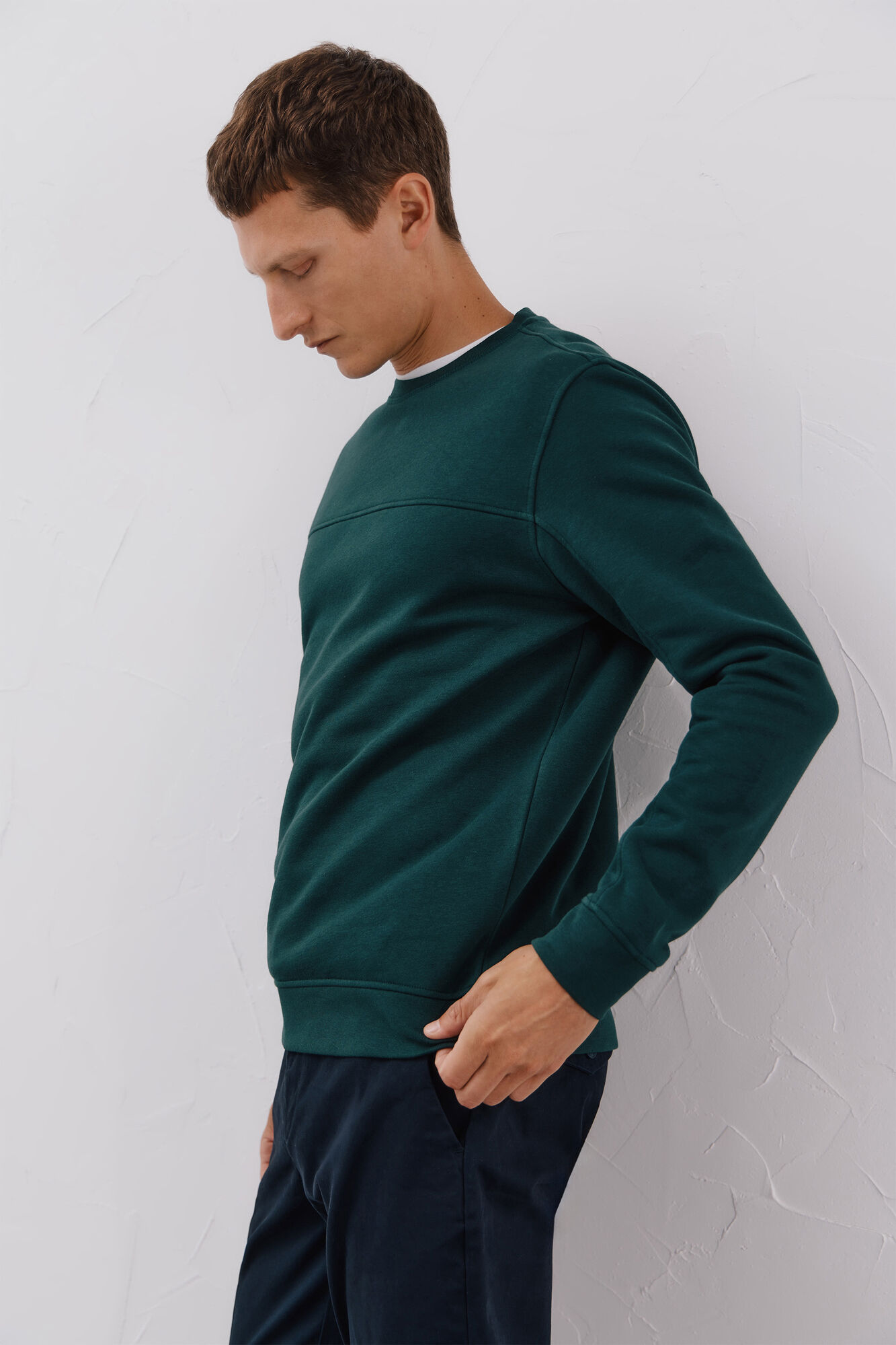 Cortefiel Sweatshirt gola caixa