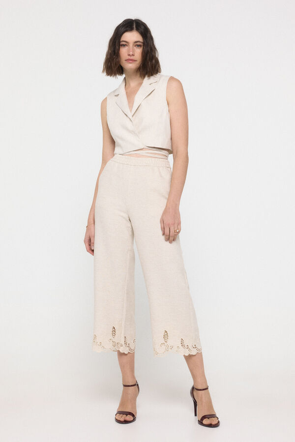 Vero Moda Top cropped colete Cinzento