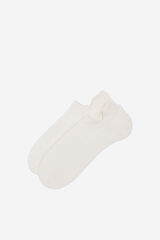 Cortefiel Calcet&iacute;n tobillero coolmax Blanco