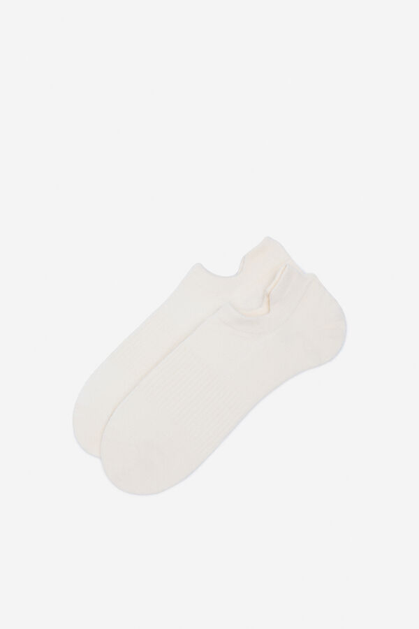 Cortefiel Calcet&iacute;n tobillero coolmax Blanco