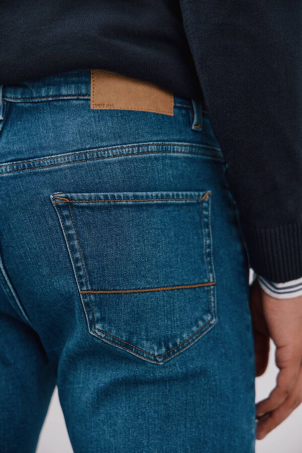 Cortefiel Jeans straight fit Azul