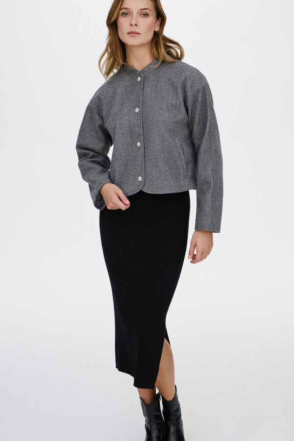 Vila Chaqueta bomber de pa&ntilde;o Gris