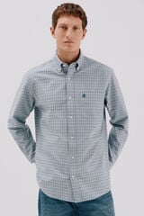 Cortefiel Camisa oxford xadrez Azul