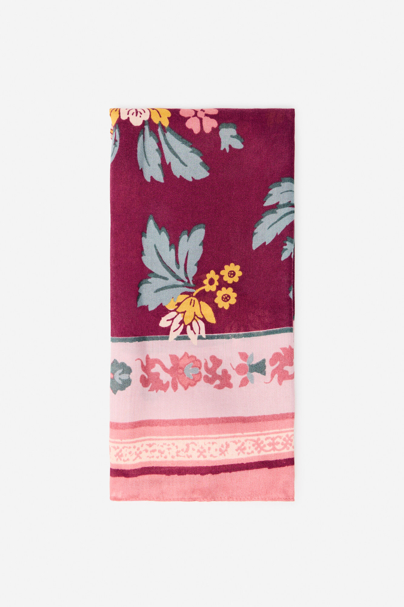 Cortefiel Len&ccedil;o flor Greca