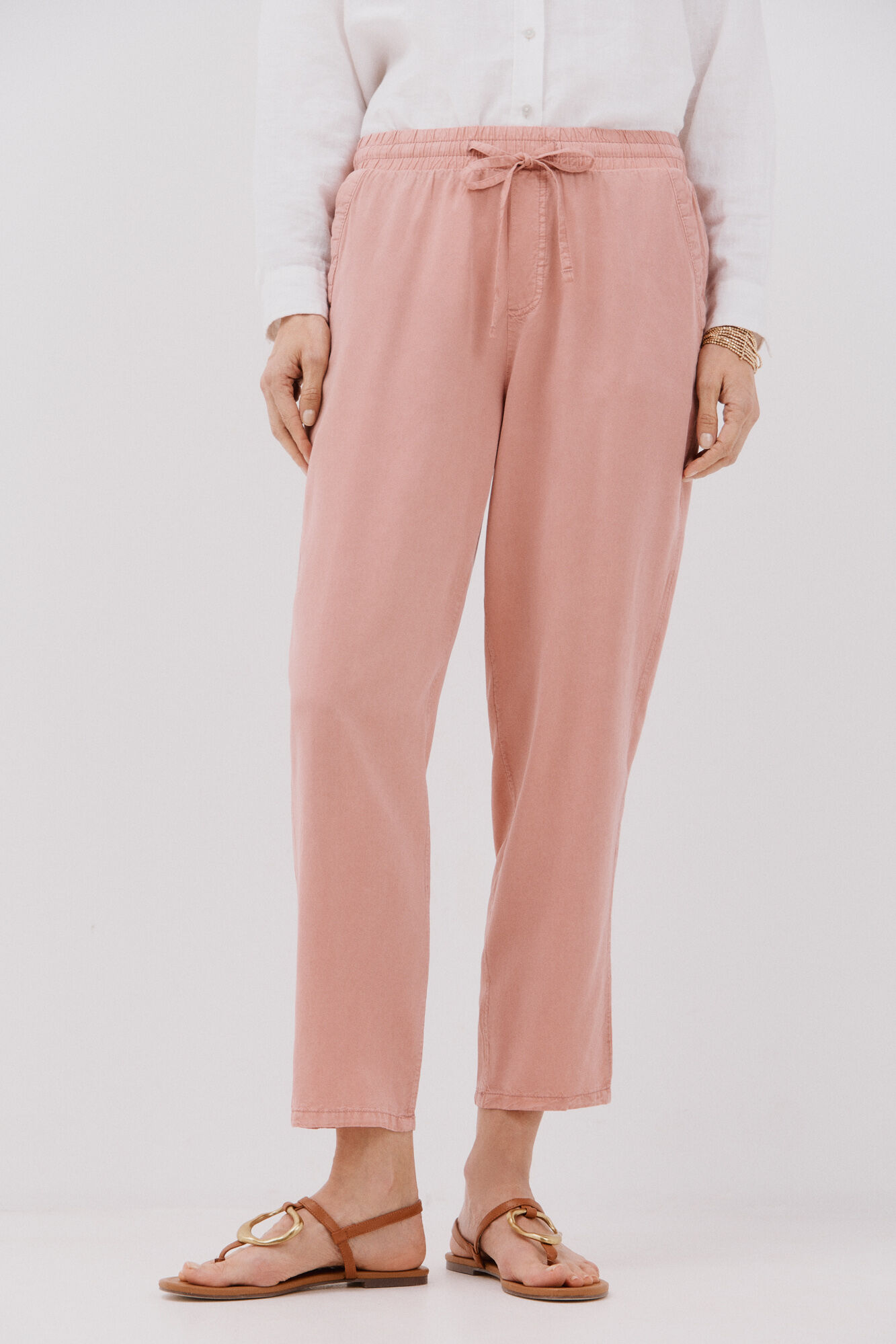 Cortefiel Cal&ccedil;as fluidas tencel 