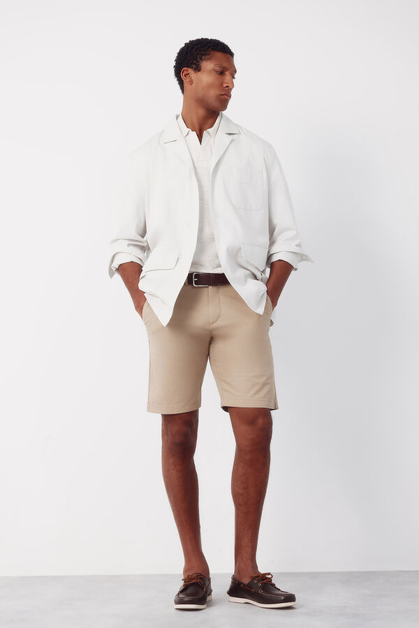 Cortefiel Bermuda chino ligero Beige