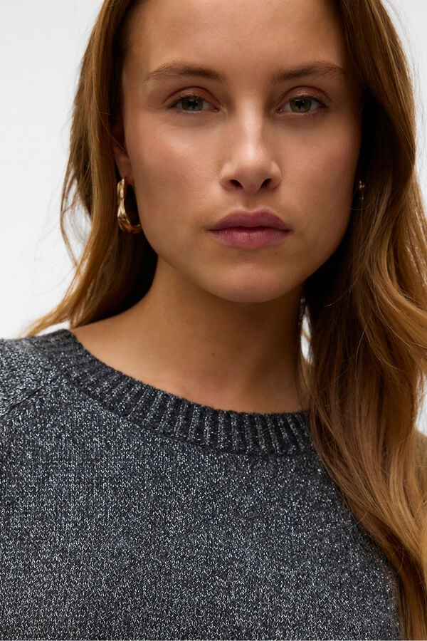 Vero Moda Jersey de punto de mujer con lurex Gris oscuro