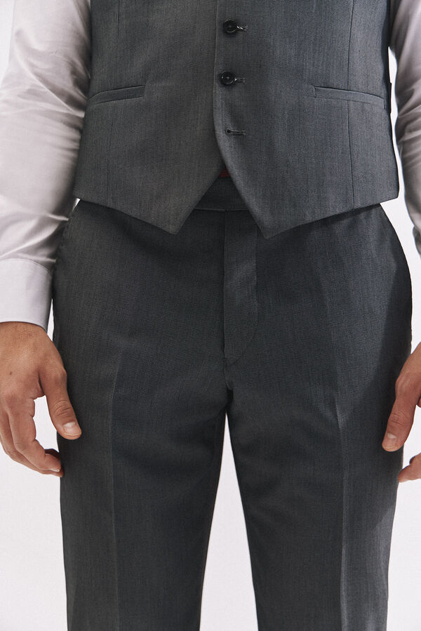 Cortefiel Cal&ccedil;as estruturadas s&eacute;rie XXI Cinzento