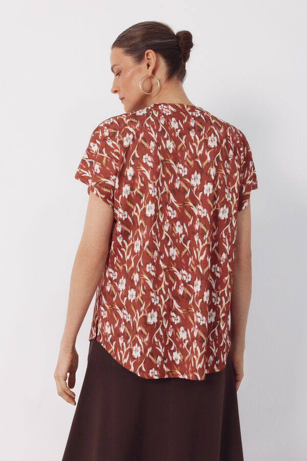 Cortefiel Blusa confort&aacute;vel Vermelho
