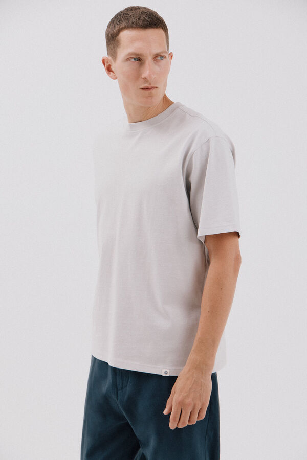 Cortefiel Camiseta b&aacute;sica Gris