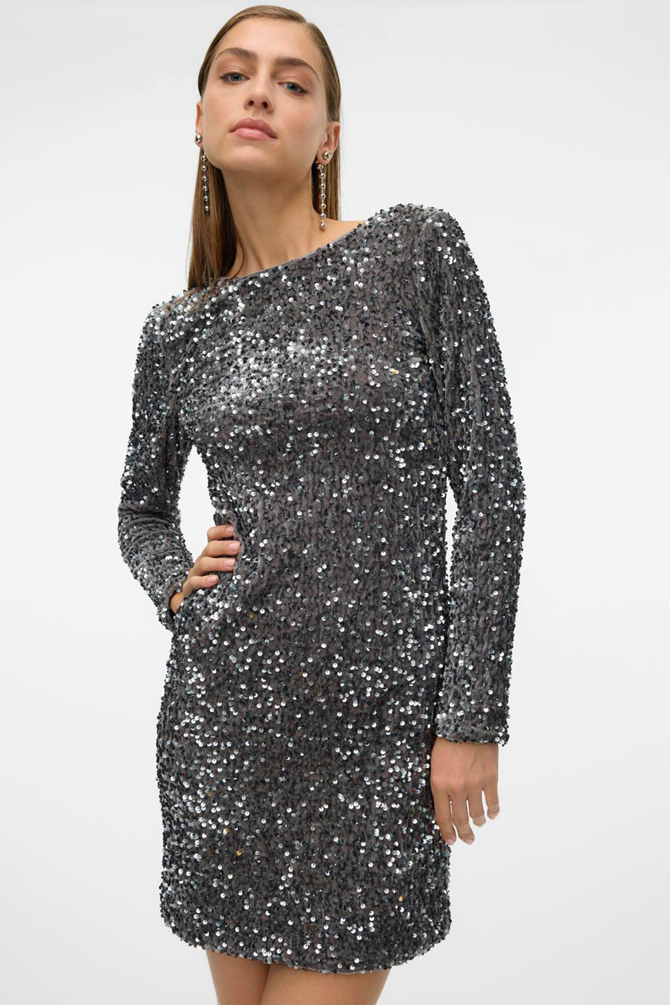 Vero Moda Vestido corto lentejuelas