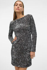 Vero Moda Vestido curto lantejoulas Cinzento
