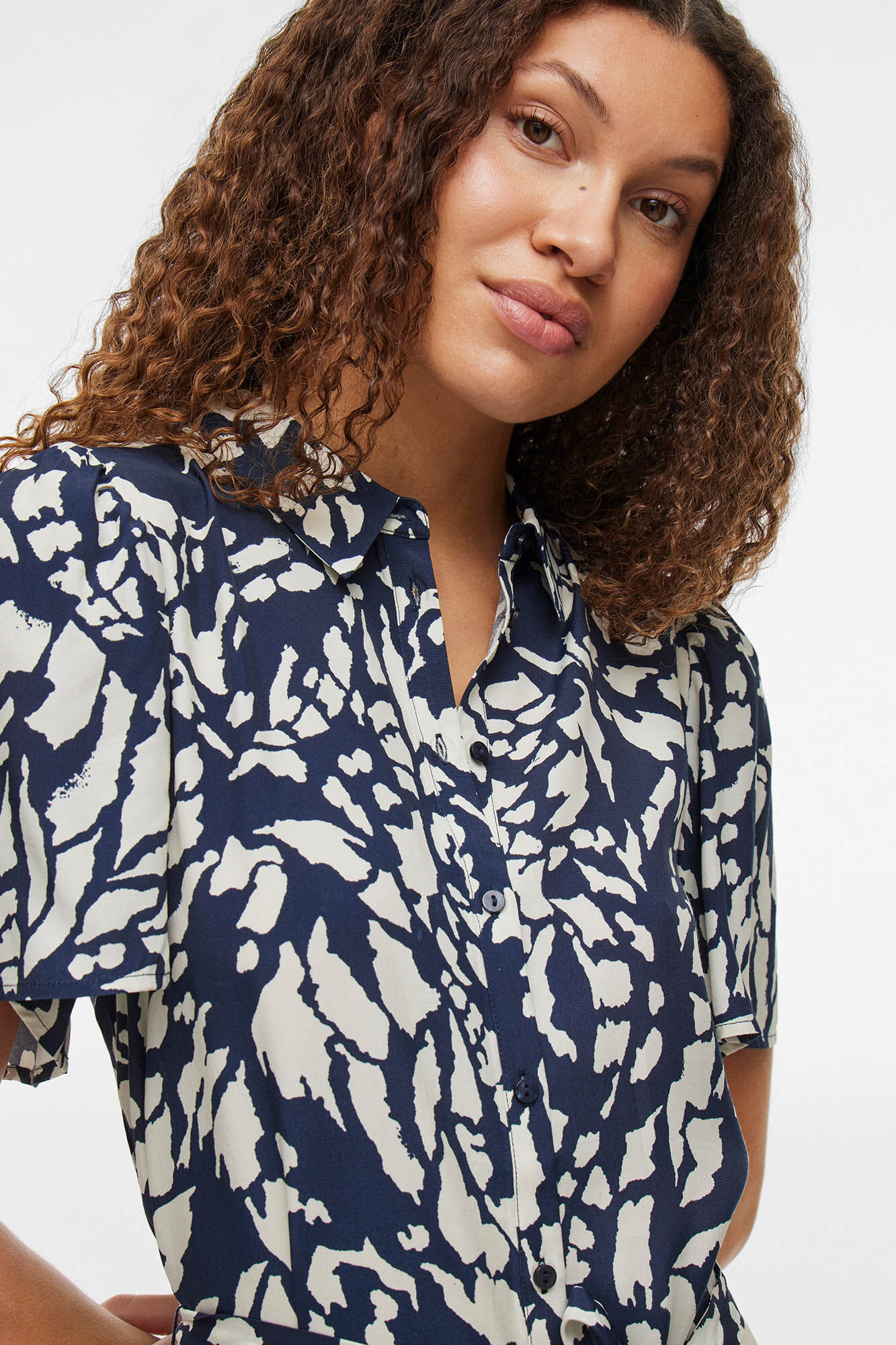 Vila Vestido midi estampado