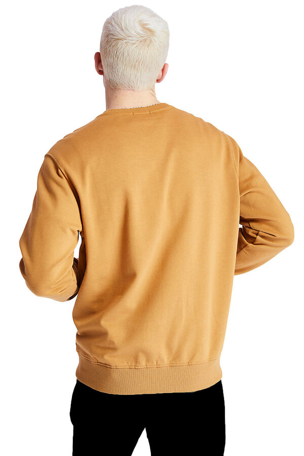 Cortefiel Sweatshirt regular fit com logo à frente Dourado