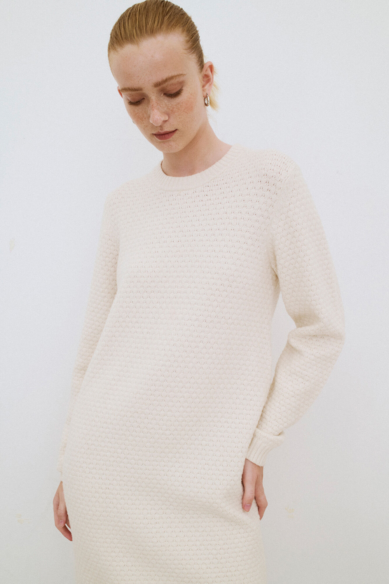 Object Vestido de malha texturizado