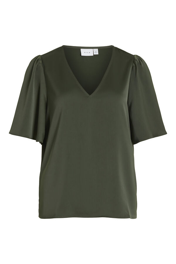 Vila Blusa de manga curta Verde