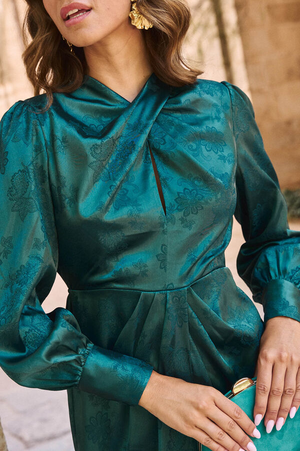 Pol&iacute;n Et Moi Vestido Cruz Dorinda Verde