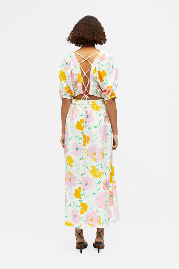 Object Vestido largo espalda descubierta Blanco