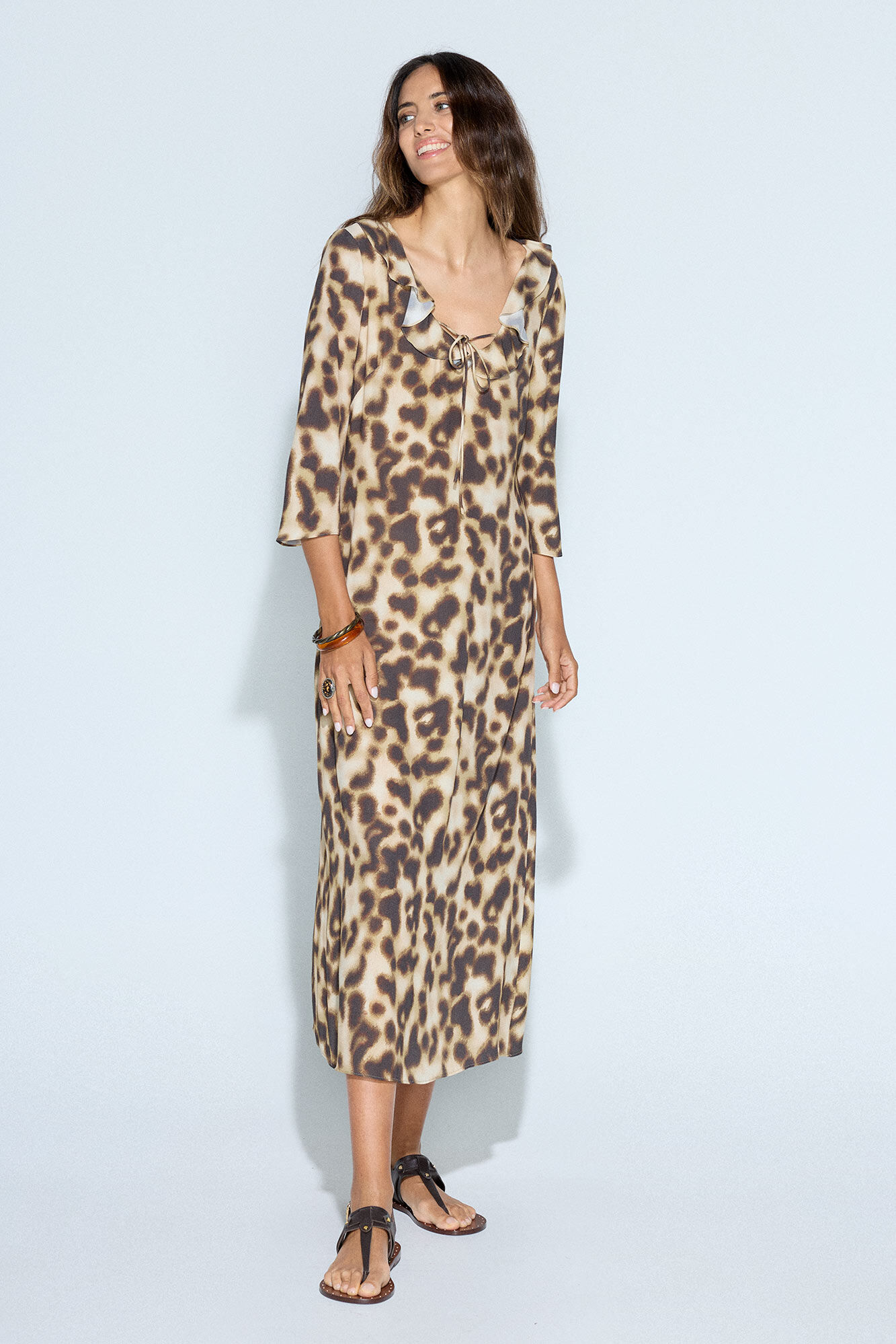 Slowlove Vestido estampado colantes