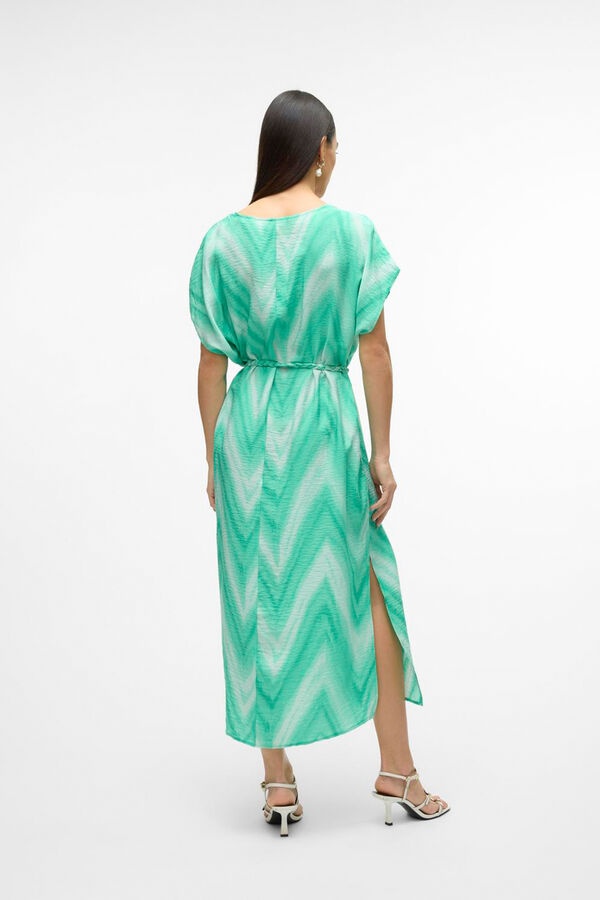 Vero Moda Vestido midi de manga curta  Verde