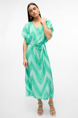 Vero Moda Vestido midi de manga curta  Verde