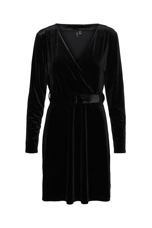 Vero Moda Vestido corto efecto aterciopelado Negro