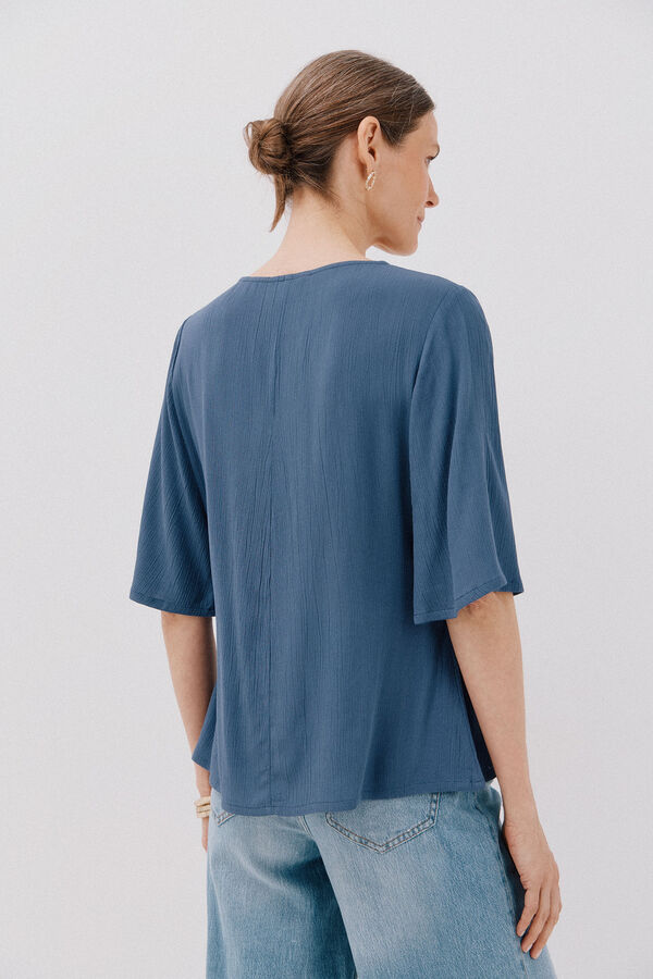 Cortefiel Blusa encaje volantes Arena