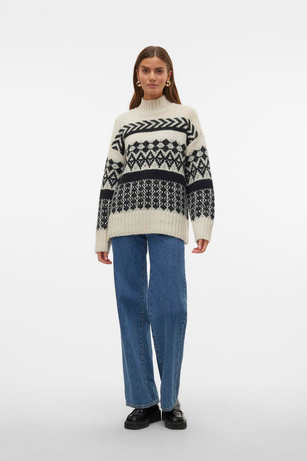 Vero Moda Camisola de malha grossa Cinzento