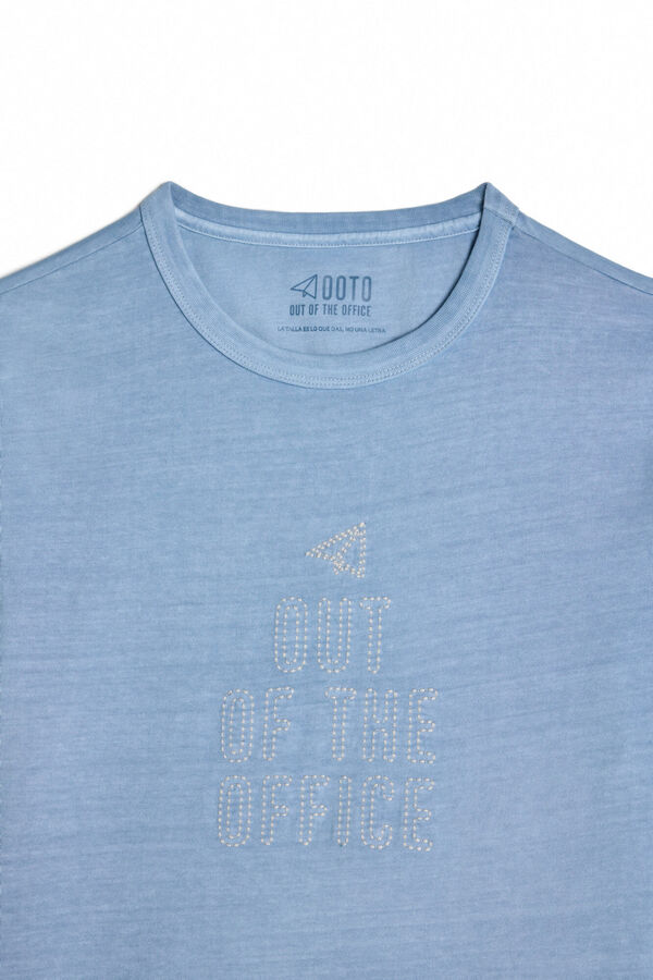 OOTO Camisola bordada avião OOTO Azul