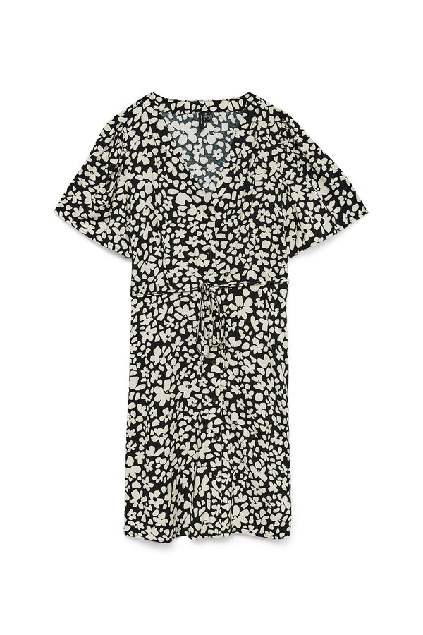 Vero Moda Vestido curto com bot&otilde;es Impress&atilde;o