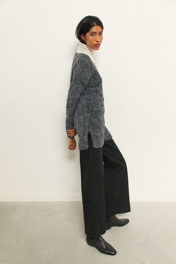 Cortefiel Chaqueta punto Gris