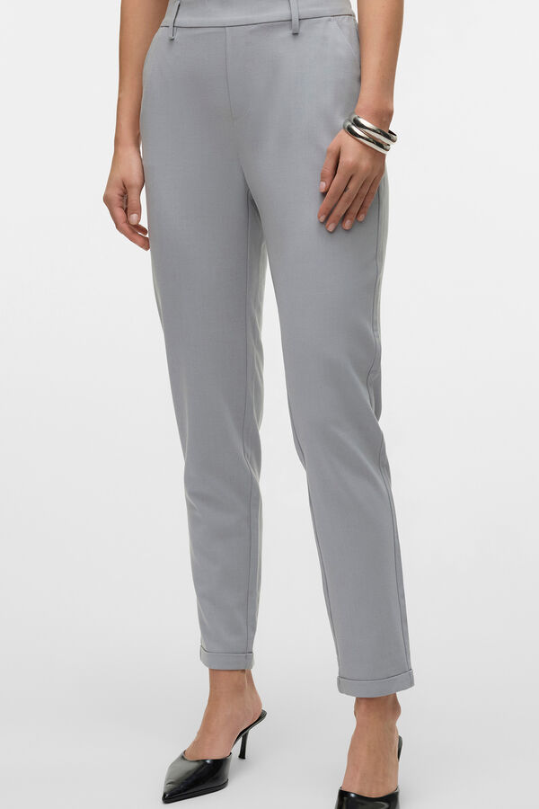 Vero Moda Cal&ccedil;as compridas de vestir Cinzento