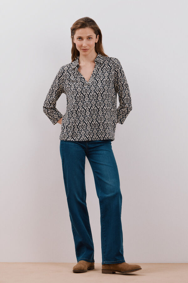 Cortefiel Camiseta cuello polo Multicolor