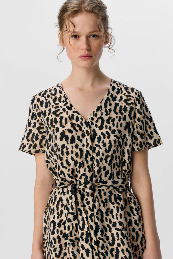 Object Vestido curto estampado  Cinzento