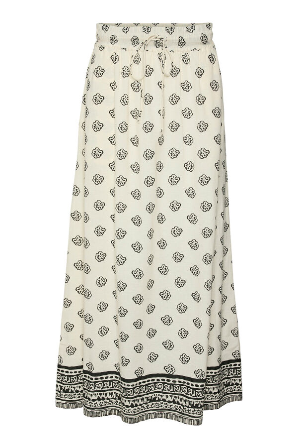 Vero Moda Falda larga estampada Gris