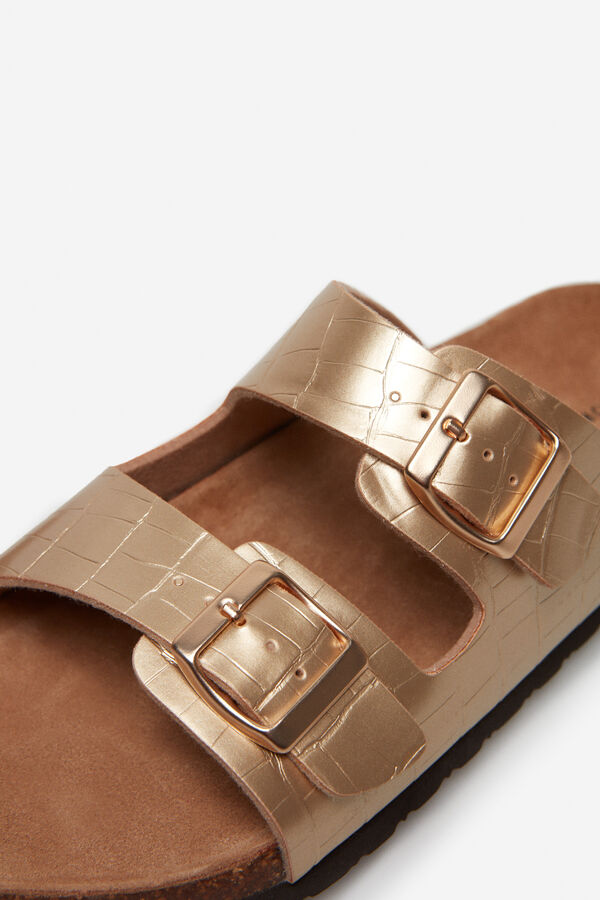 Cortefiel Sandalia bio Dorado