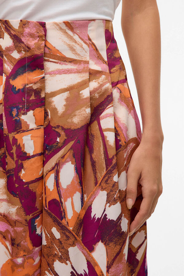 Vero Moda Pantalón fluido largo Castanho