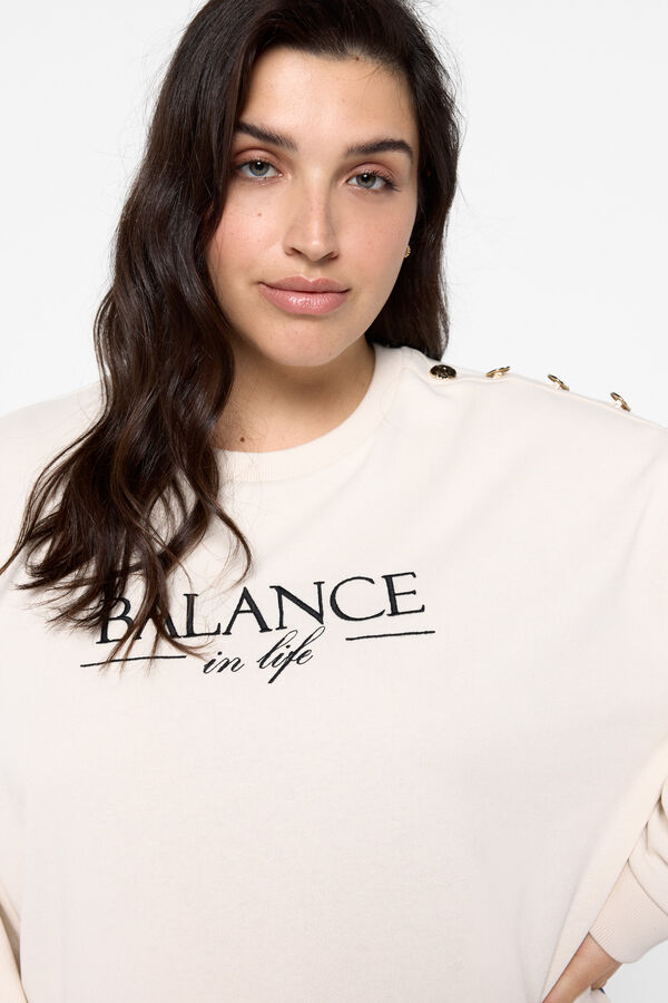 Vero Moda Curve Sudadera algod&oacute;n talla grande Gris