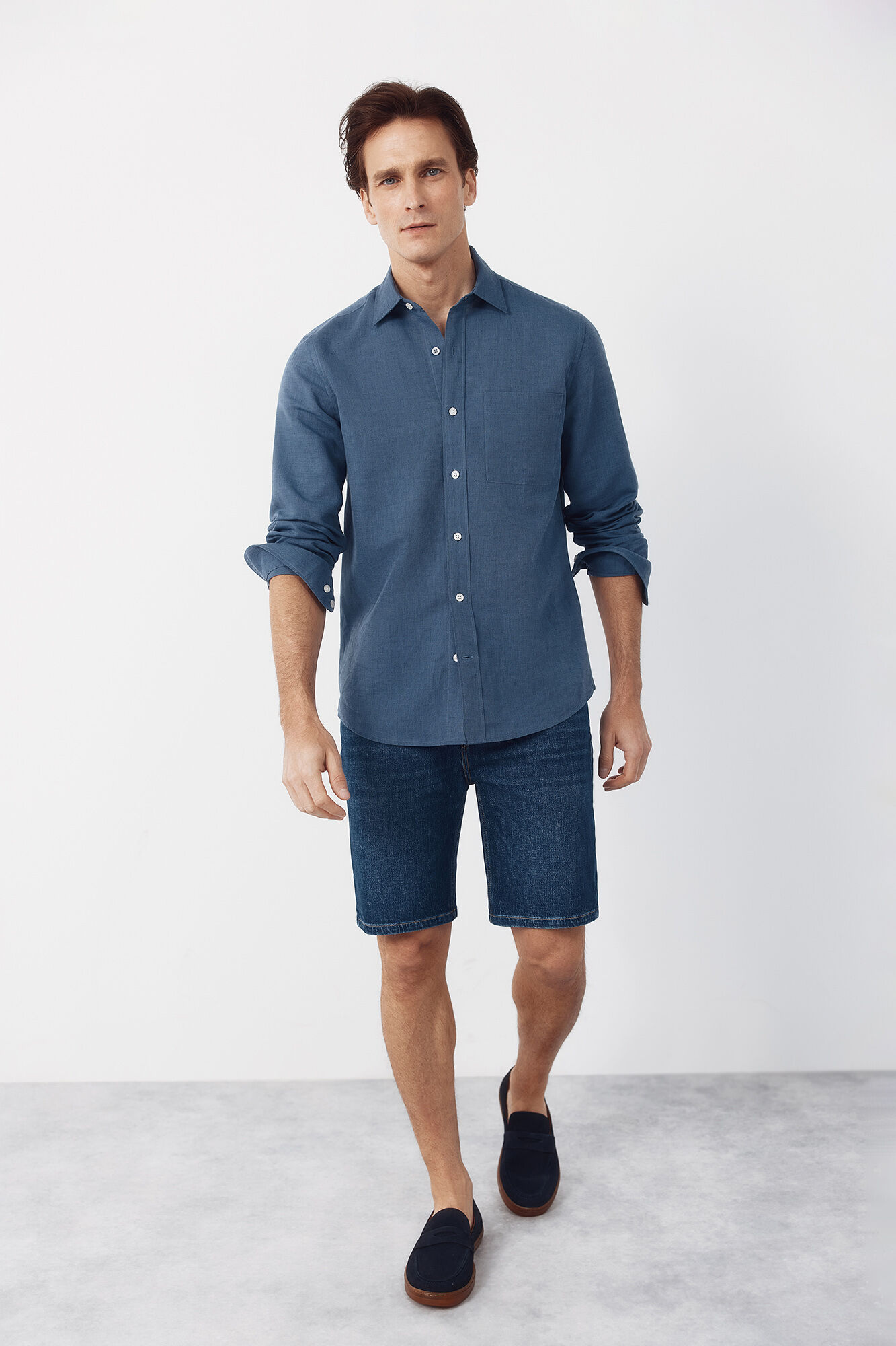 Cortefiel Bermuda denim regular
