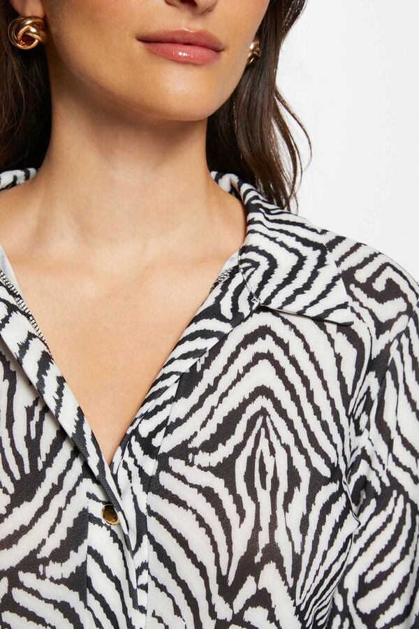 Morgan Vestido midi recto estampado Impressão