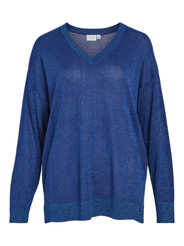 Vila Jersey l&uacute;rex largo Azul marino