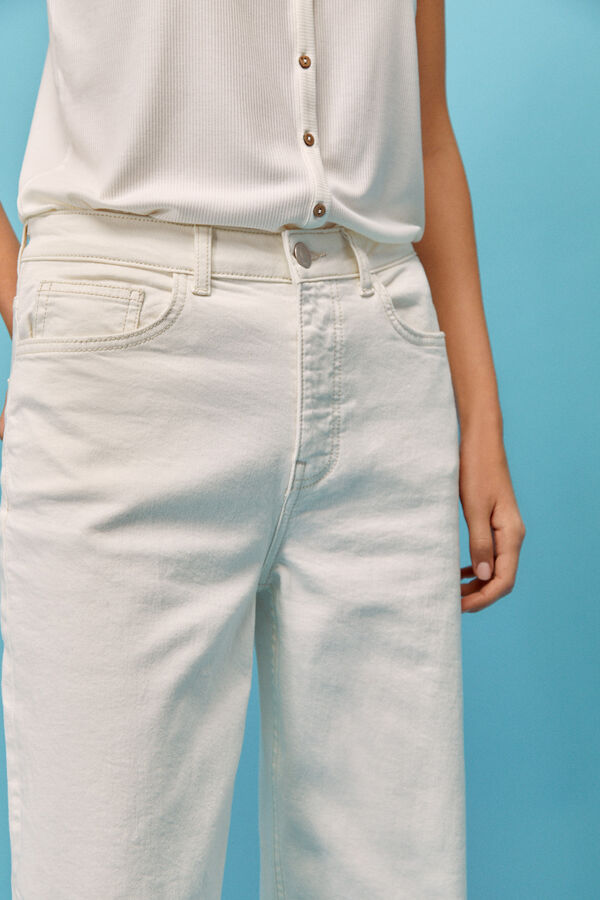 Cortefiel Jeans fit new flare Branco