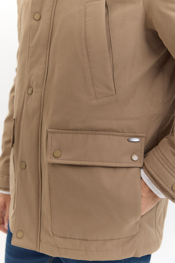 Cortefiel Parka leve Tostado