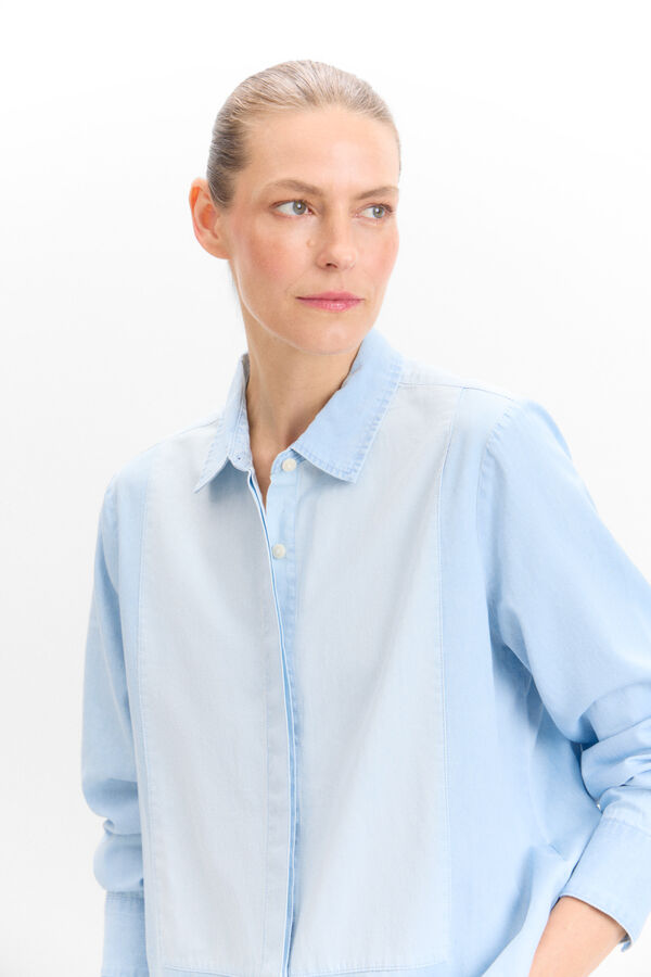 Cortefiel Camisa vaquera tonos Azul