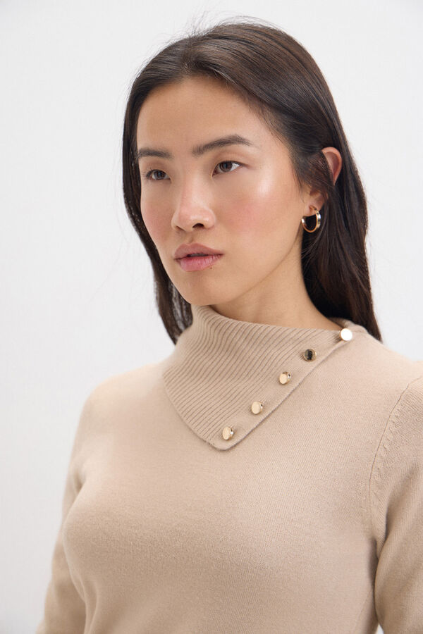 Cortefiel Camisola de toque suave Tostado