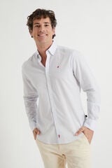 Williot Camisa xadrez de linho Azul